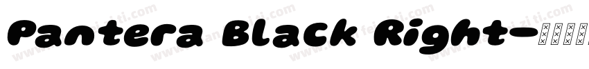 Pantera Black Right字体转换